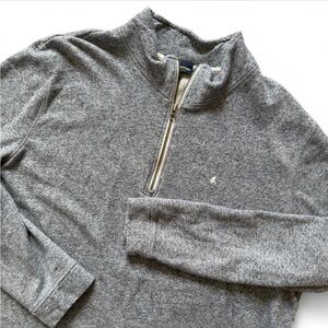Tailor Vintage mens gray long sleeve 1/4 zip pullover sweatshirt size XXL 2XL